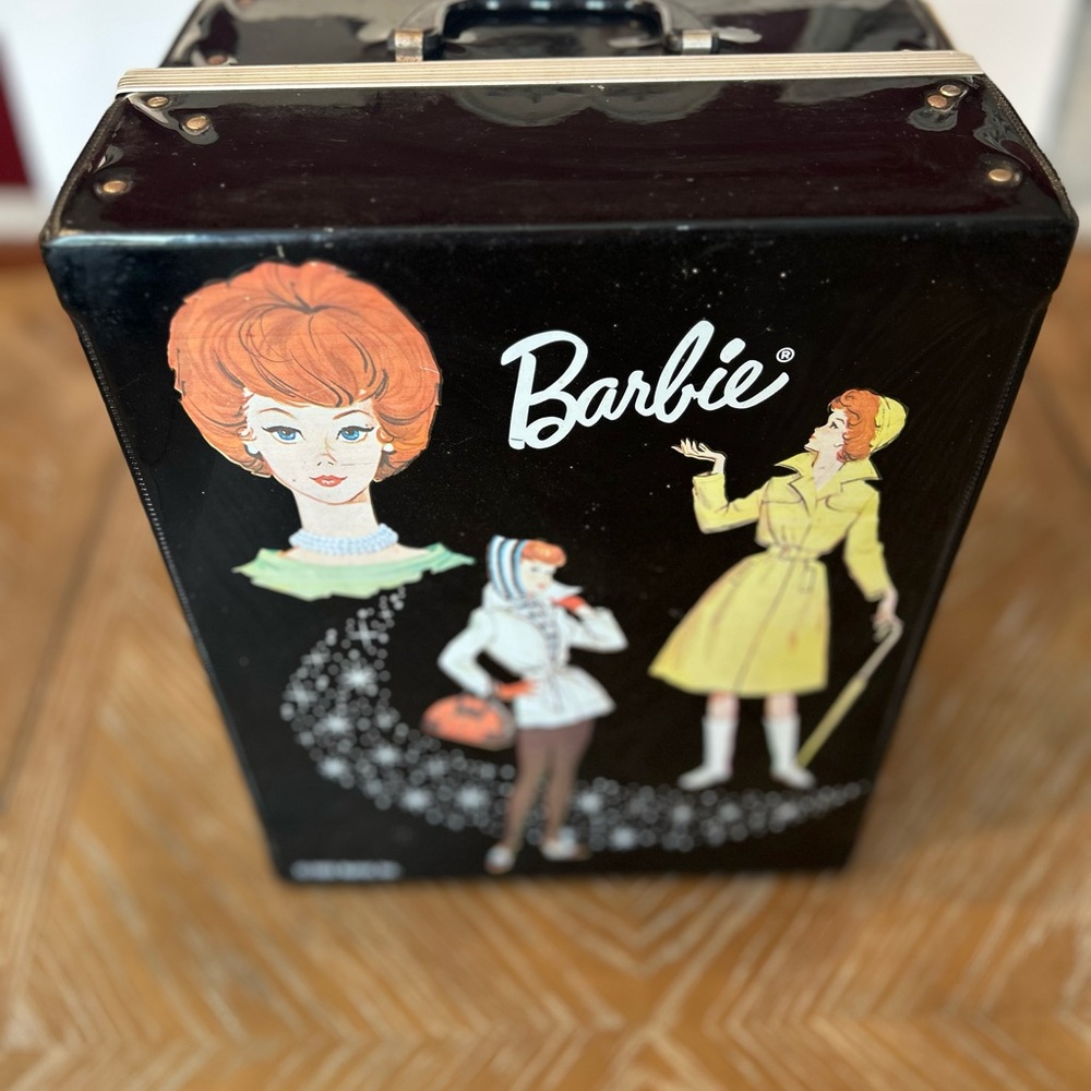Barbie Black Vintage Style Case with Illustrations